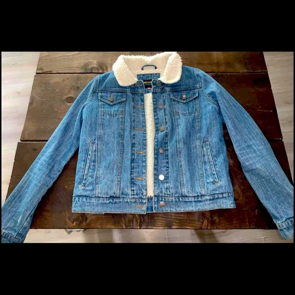 Ripcurl fur lined jean jacket EUC (small) - Picture 1 of 2